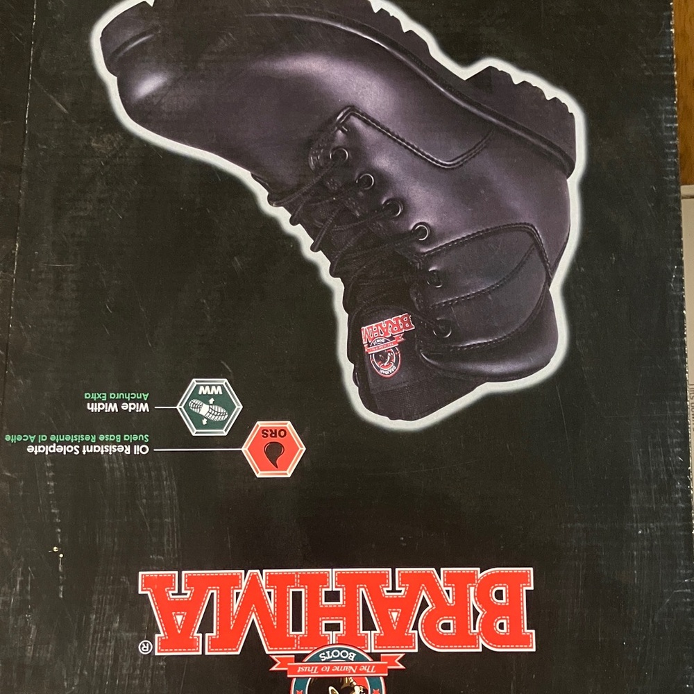Brahma Men's Black Leather Boots